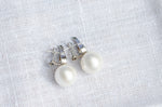 Load image into Gallery viewer, The Brittingham Estate diamond and pearl earrings
