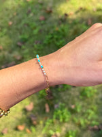 Load image into Gallery viewer, Turquoise and diamond bracelet

