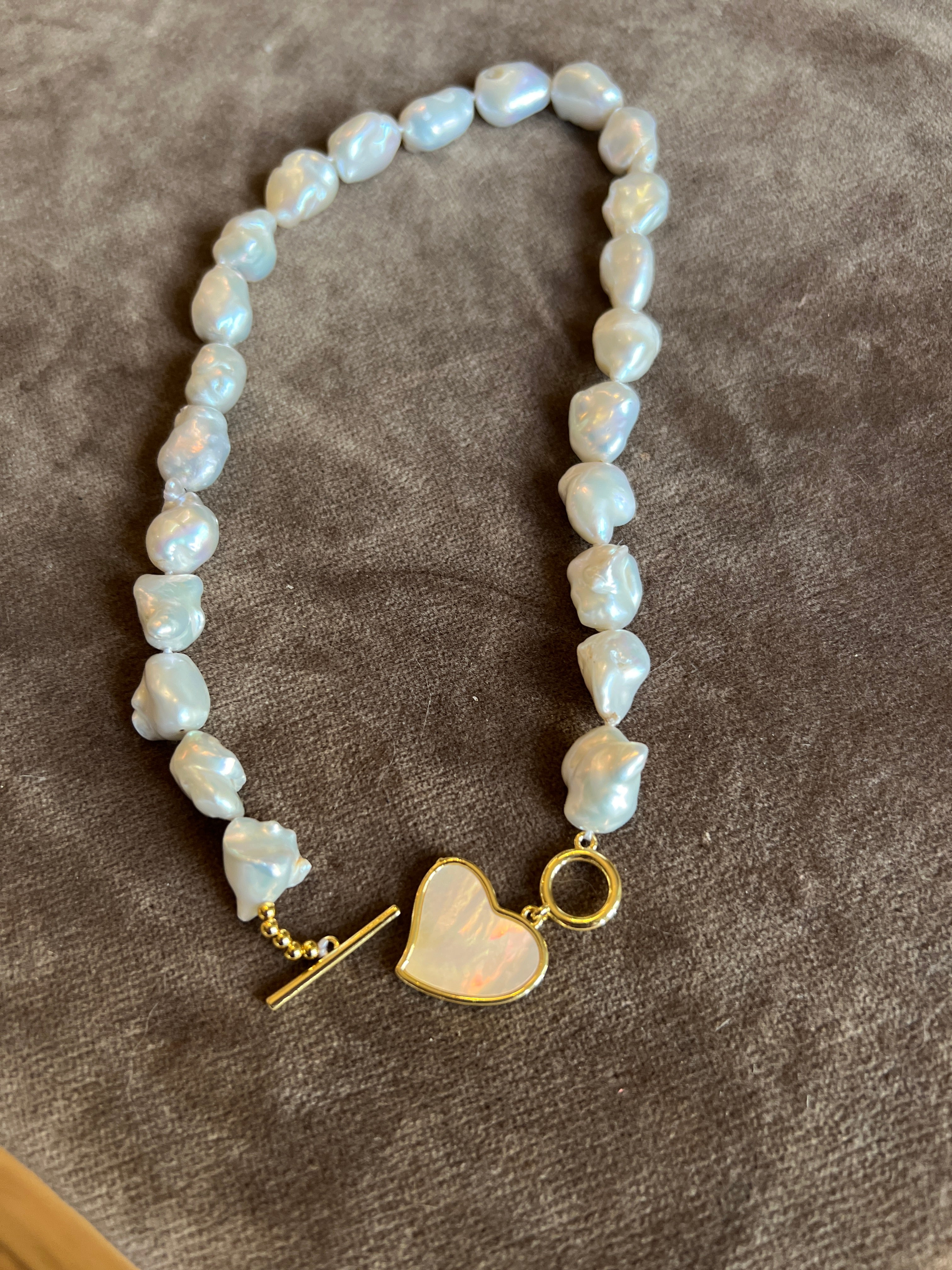 Baroque and Heart Necklace