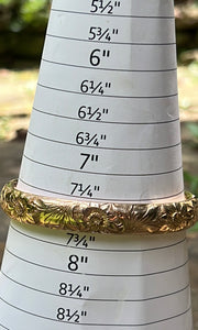 Antique gold filled bangle