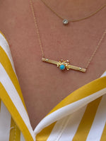 Load image into Gallery viewer, Edwardian Bow and Turquoise Necklace
