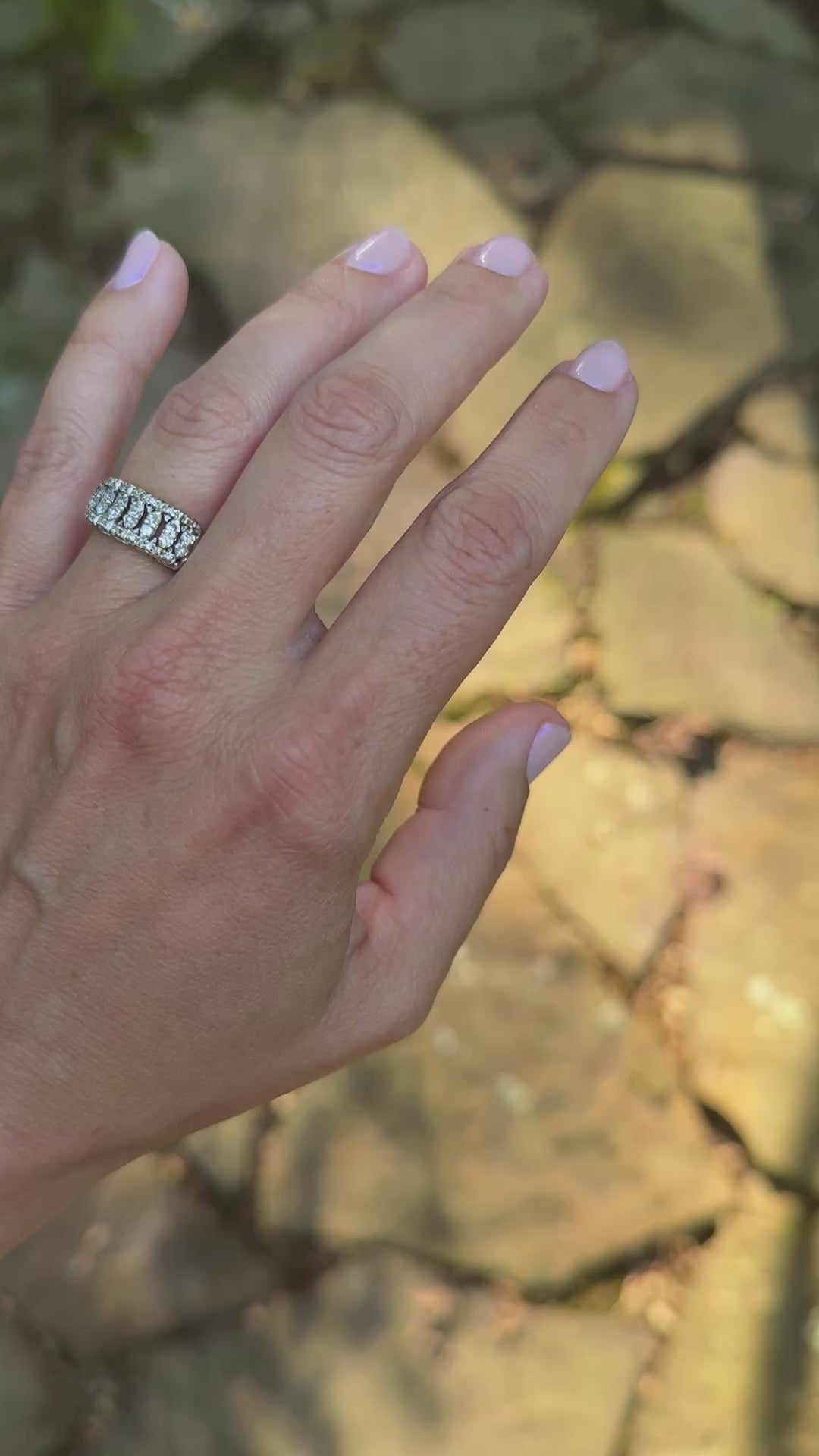 Vintage diamond band