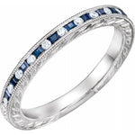 Load image into Gallery viewer, Reproduction Sapphire and Diamond Band
