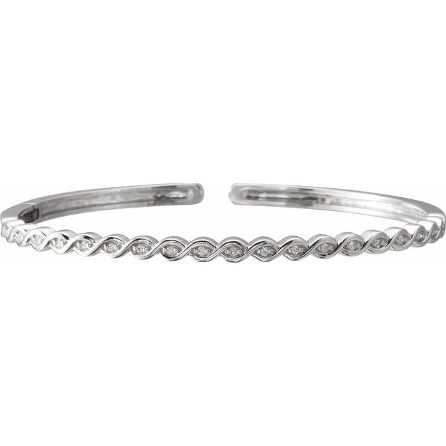 Diamond rope bracelet