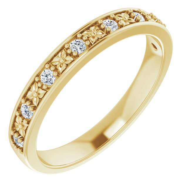 Floral and Diamond Band