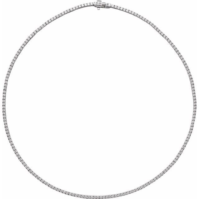 Diamond tennis necklace