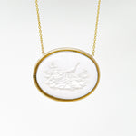 Load image into Gallery viewer, Mother of Pearl Pheasant Pendant
