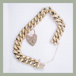 The Brittingham Collection heart locket link bracelet
