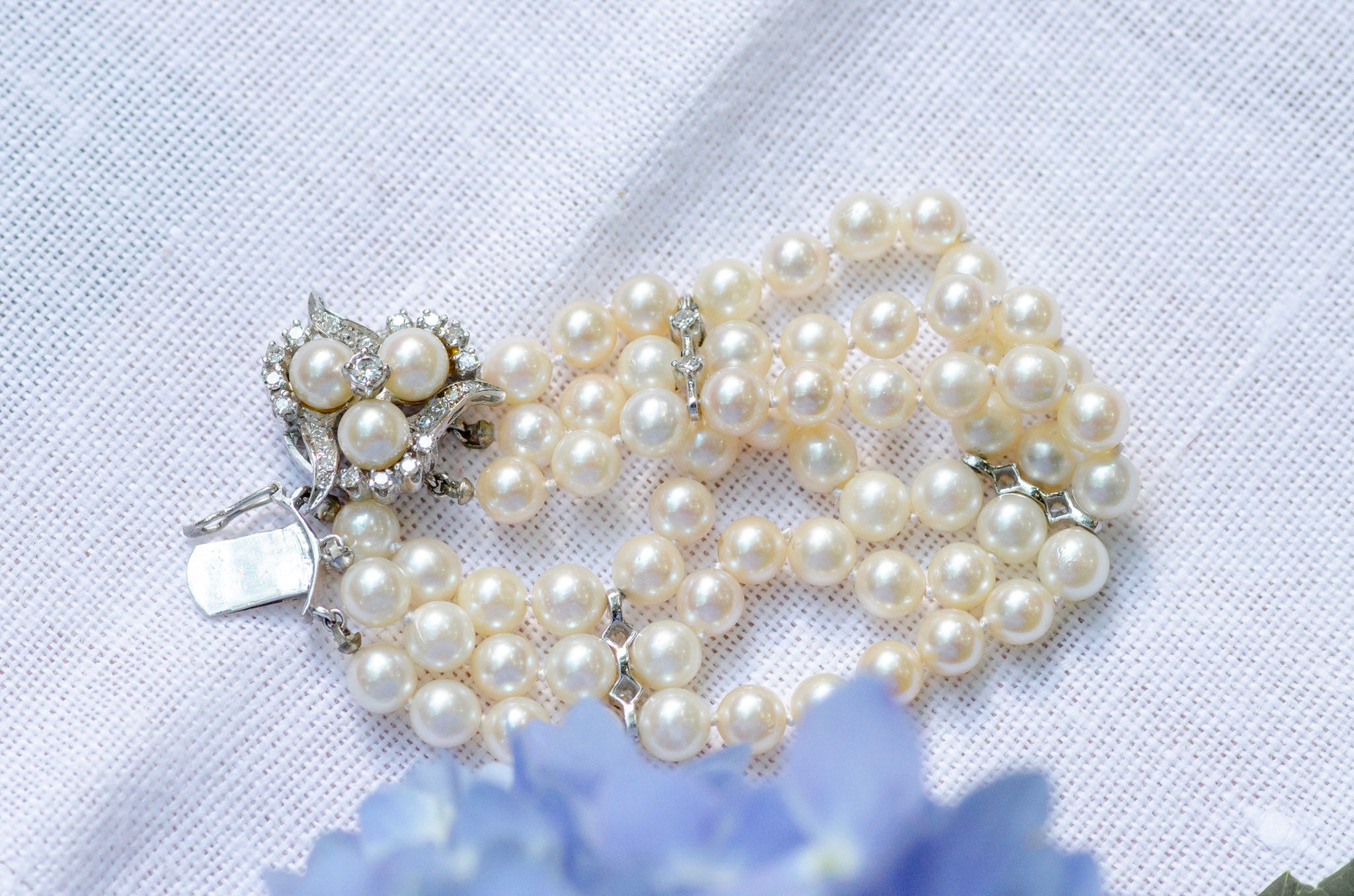 The Brittingham Collection 3 strand Pearl bracelet