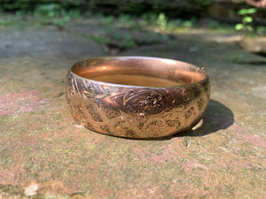 Circa 1900 gold filled bangle