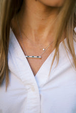 Load image into Gallery viewer, Emerald Bar Necklace
