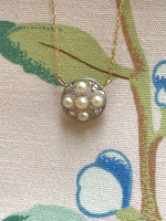 Load image into Gallery viewer, Pearl and diamond pendant
