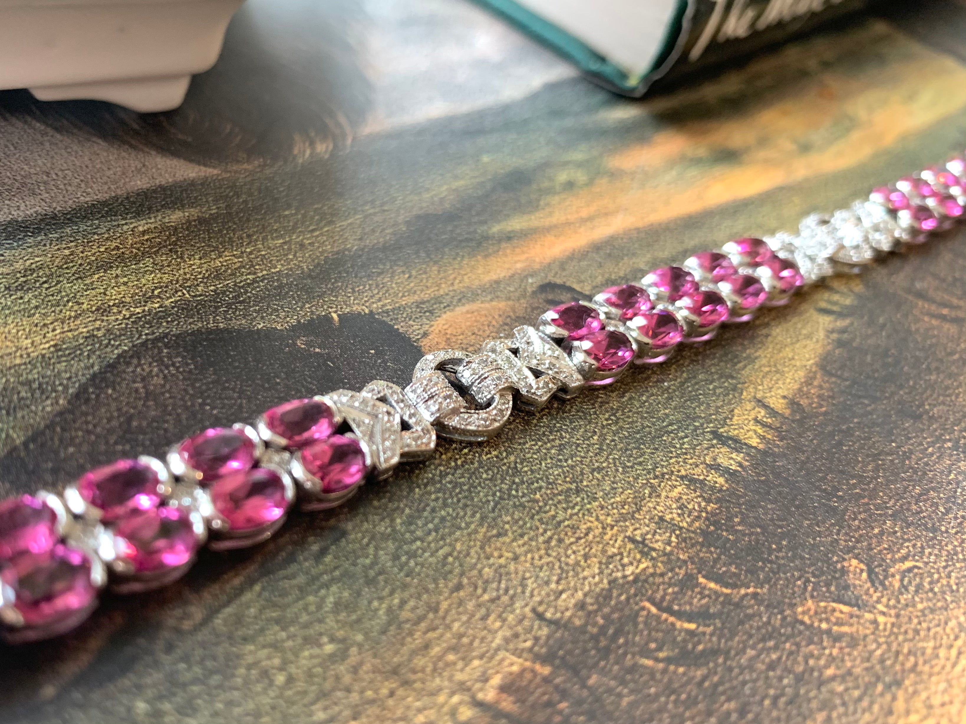 The Brittingham Collection Pink tourmaline and diamond bracelet