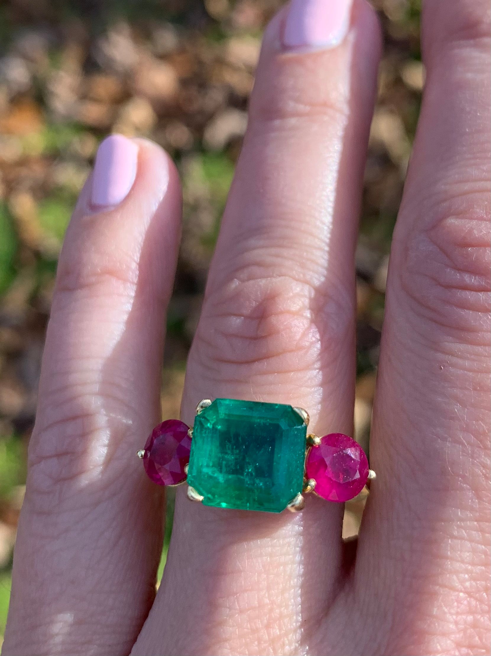 The Brittingham Collection Emerald and Ruby Ring